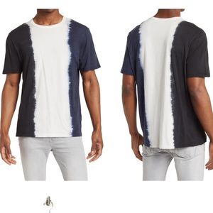 BALDWIN MENS CLINTON DYE T-SHIRT BLACK BLUE WHITE SIZE SMALL NEW